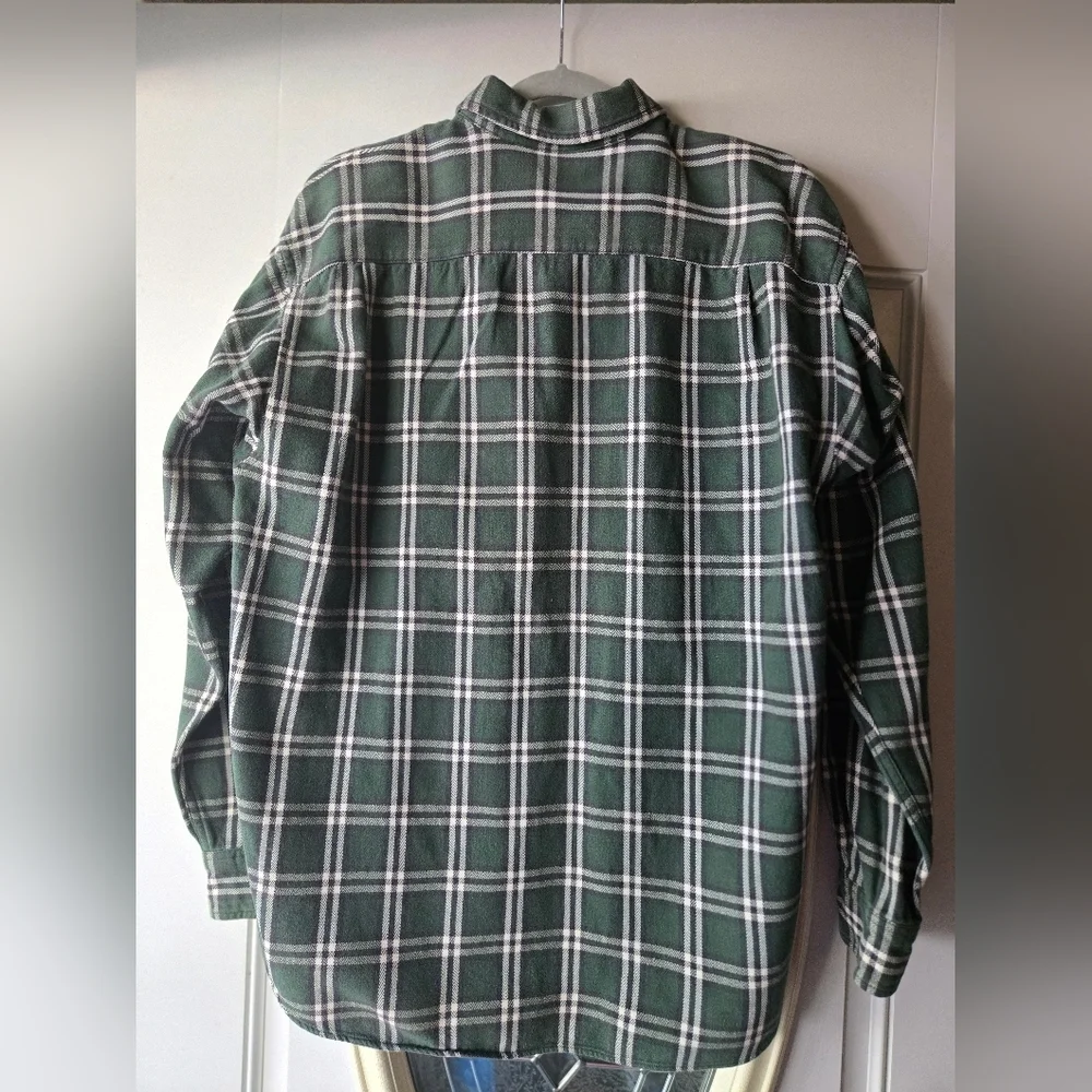 GAP Forest‎ Plaid Flannel Cotton Mens Shirt Large